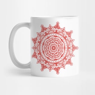 Red mandala Mug